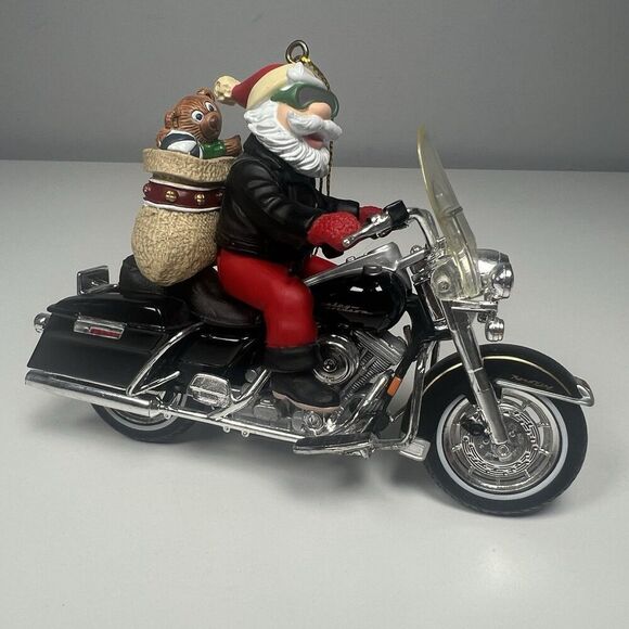 Vintage Harley Davidson Motorcycle " King Of The Road" Holiday Ornament With Box - Picture 2 of 11